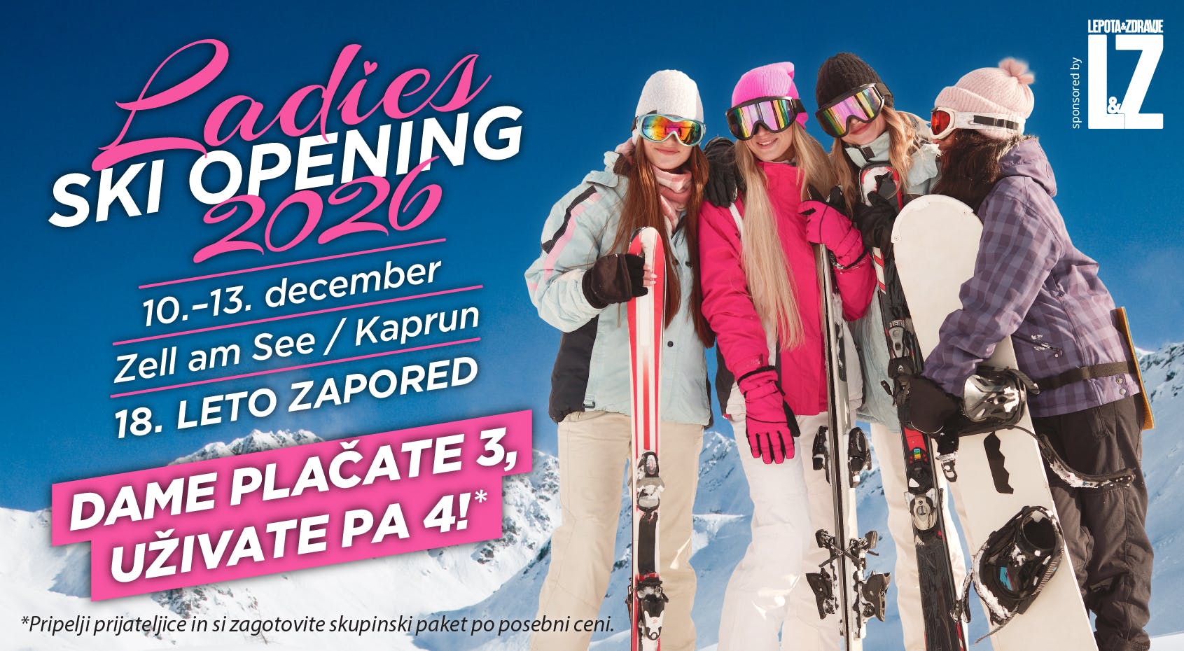 AlpenParks apartmani - Ladies Ski Opening u Zell am Seeu